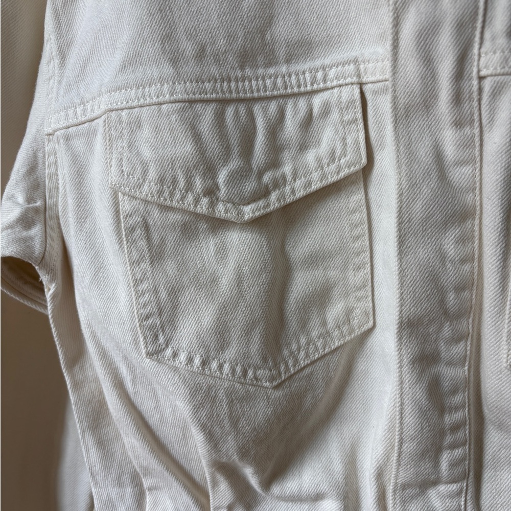 NWT Pistola Nina White Denim Mini Dress Medium - Picture 8 of 11